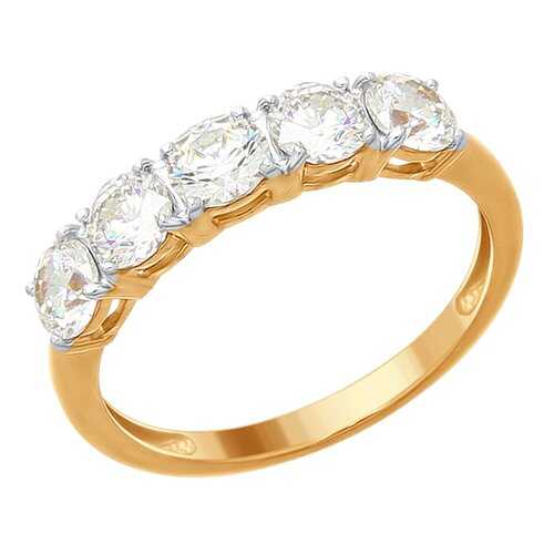 Кольцо женское SOKOLOV из серебра со Swarovski Zirconia 89010076 р.18 в Модис