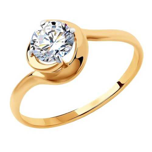 Кольцо женское SOKOLOV из золота со Swarovski Zirconia 81010451 р.16 в Модис
