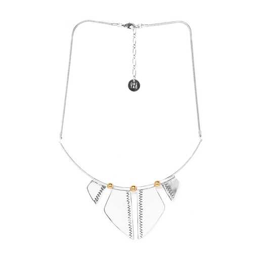 Колье женское ORI TAO OT-15-30360 серебристое/золотистое в Модис