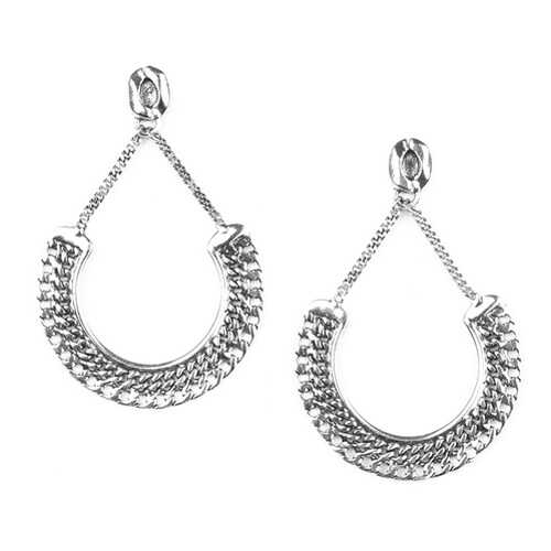 Серьги женские ORI TAO OT-12-29064 серебристые в Модис