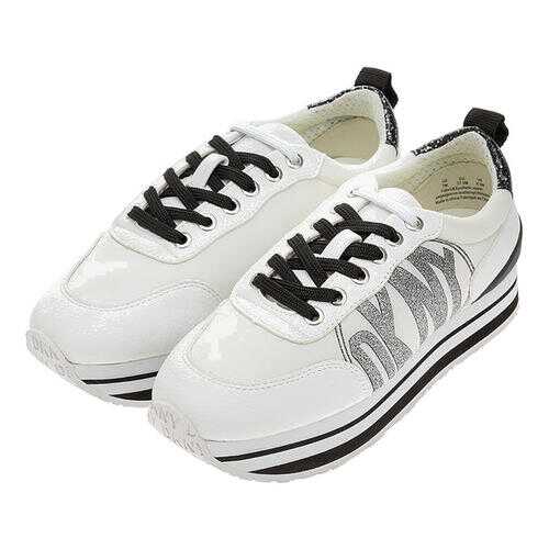Кроссовки женские DKNY K2943812/WHB белые/черные/серебристые 8.5 US в Модис