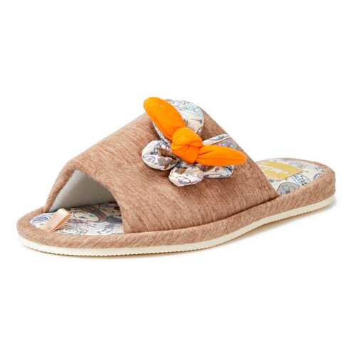 Шлепанцы женские Smile of Milady 01106360 бежевые 37 RU в Модис