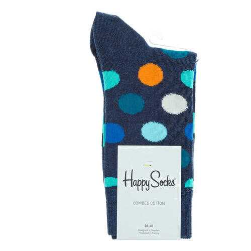 Носки женские Happy Socks BD01 605 синие 41-46 EU в Модис