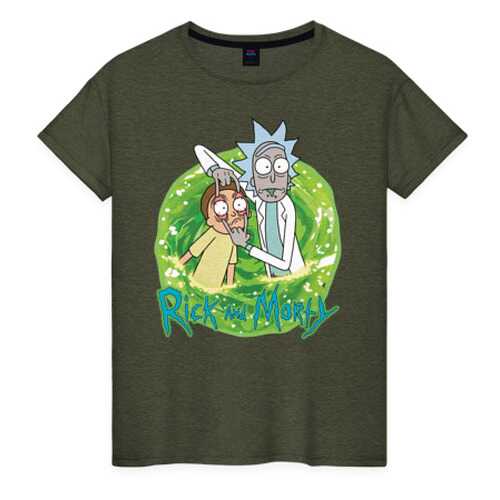 Футболка женская ВсеМайки 1853039 хаки XXXL в Модис