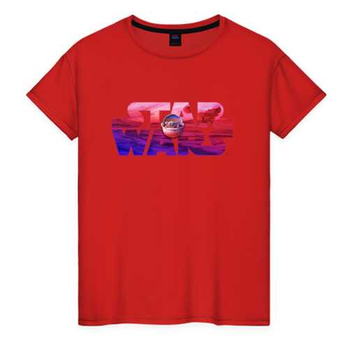 Футболка женская ВсеМайки 2147265 красная XS в Модис