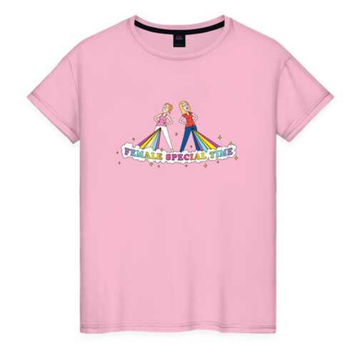 Футболка женская ВсеМайки 2461233 розовая XXXL в Модис