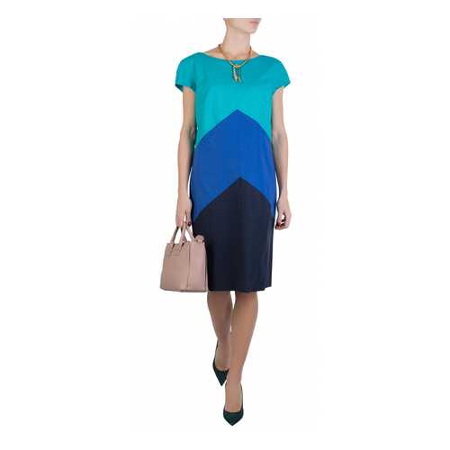 Платье женское Luisa Spagnoli 81747 синее 44 IT в Модис